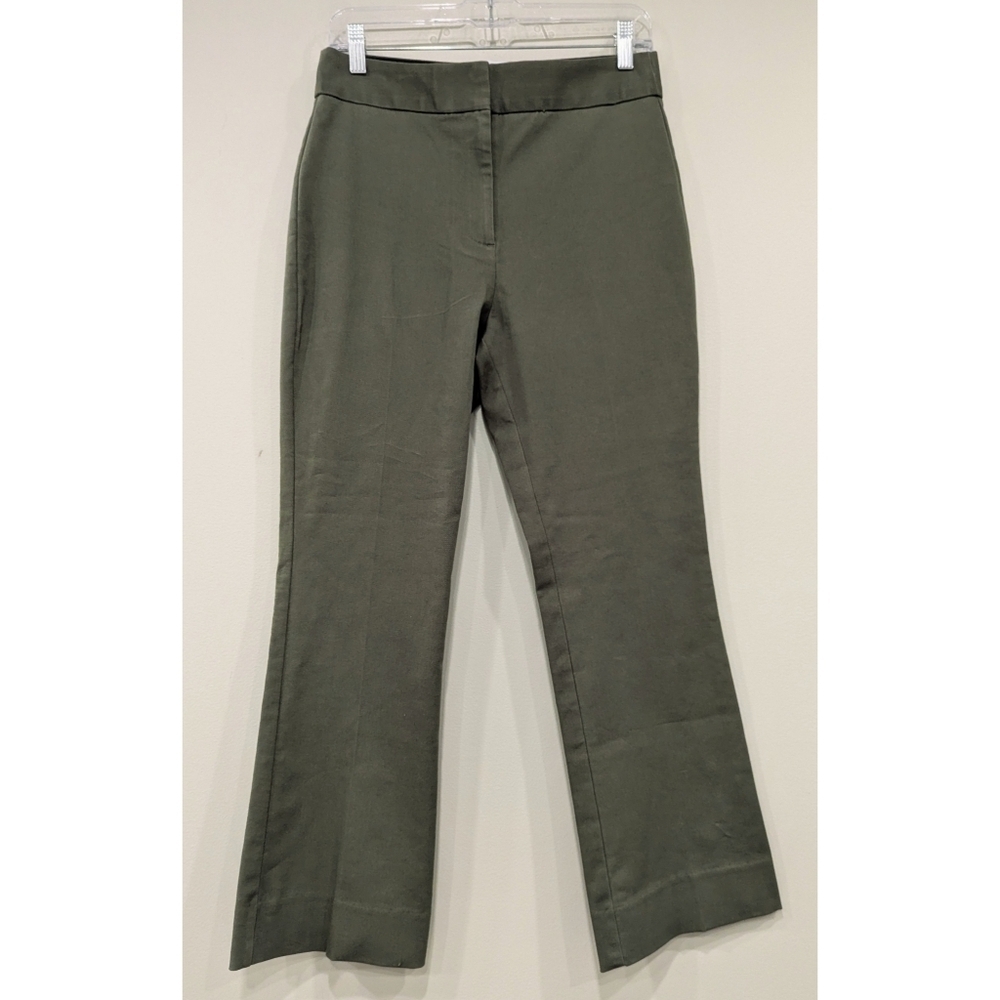 10 Crosby Derek Lam Green Kick Flare Pants Size 6